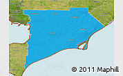 Political 3D Map of Chatham-Kent, satellite outside