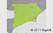 Physical Map of Chatham-Kent, desaturated