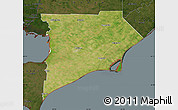 Satellite Map of Chatham-Kent, darken