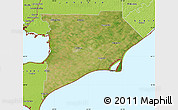 Satellite Map of Chatham-Kent, physical outside