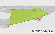 Physical Panoramic Map of Chatham-Kent, lighten, desaturated