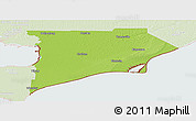 Physical Panoramic Map of Chatham-Kent, lighten