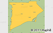 Savanna Style Simple Map of Chatham-Kent, cropped outside