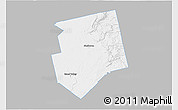 Gray 3D Map of Dufferin, single color outside