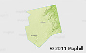 Physical 3D Map of Dufferin, single color outside