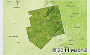 Satellite 3D Map of Dufferin, physical outside