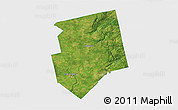 Satellite 3D Map of Dufferin, single color outside