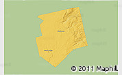 Savanna Style 3D Map of Dufferin, single color outside