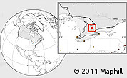 Blank Location Map of Dufferin, highlighted country