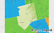 Physical Map of Dufferin, political outside