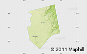 Physical Map of Dufferin, single color outside