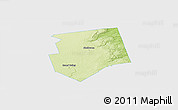Physical Panoramic Map of Dufferin, single color outside
