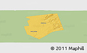 Savanna Style Panoramic Map of Dufferin, single color outside