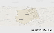 Shaded Relief Panoramic Map of Dufferin, lighten