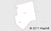 Classic Style Simple Map of Dufferin, cropped outside