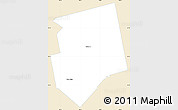 Classic Style Simple Map of Dufferin, single color outside