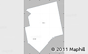 Gray Simple Map of Dufferin, single color outside