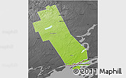 Physical 3D Map of Frontenac, darken, desaturated