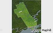 Satellite 3D Map of Frontenac, darken
