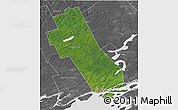 Satellite 3D Map of Frontenac, desaturated