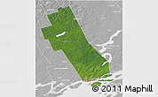 Satellite 3D Map of Frontenac, lighten, desaturated