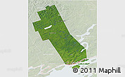 Satellite 3D Map of Frontenac, lighten