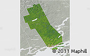 Satellite 3D Map of Frontenac, lighten, semi-desaturated