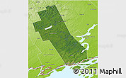 Satellite 3D Map of Frontenac, physical outside