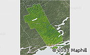 Satellite 3D Map of Frontenac, semi-desaturated