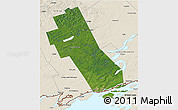 Satellite 3D Map of Frontenac, shaded relief outside