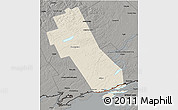 Shaded Relief 3D Map of Frontenac, darken, semi-desaturated