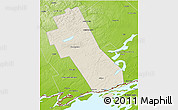 Shaded Relief 3D Map of Frontenac, physical outside