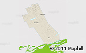 Shaded Relief 3D Map of Frontenac, single color outside