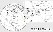 Blank Location Map of Frontenac