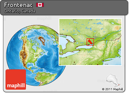 Physical Location Map of Frontenac