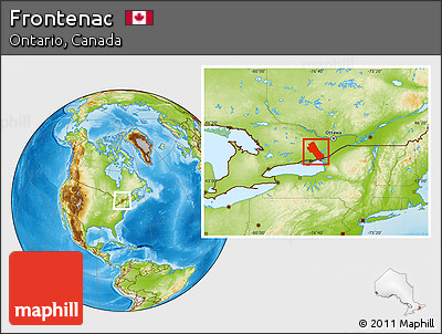 Physical Location Map of Frontenac