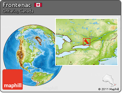 Physical Location Map of Frontenac