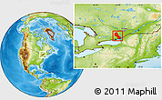 Physical Location Map of Frontenac