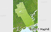 Physical Map of Frontenac, satellite outside