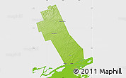 Physical Map of Frontenac, single color outside