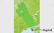 Political Map of Frontenac, physical outside