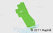 Political Map of Frontenac, single color outside