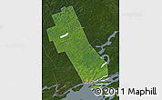 Satellite Map of Frontenac, darken