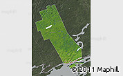 Satellite Map of Frontenac, darken, semi-desaturated