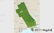 Satellite Map of Frontenac, shaded relief outside