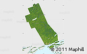Satellite Map of Frontenac, single color outside