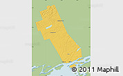 Savanna Style Map of Frontenac, single color outside