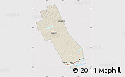 Shaded Relief Map of Frontenac, cropped outside
