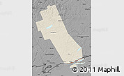 Shaded Relief Map of Frontenac, darken, desaturated