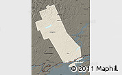Shaded Relief Map of Frontenac, darken